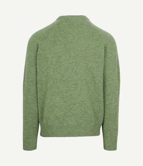 Trui lamswol groen