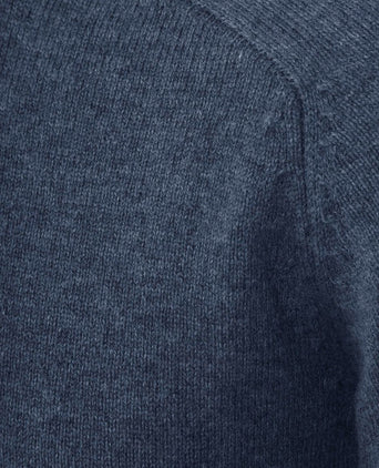 Steppin' Out trui lamswol mid blauw | Regular-fit