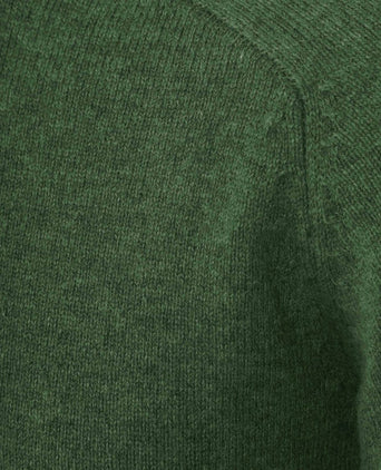 Steppin' Out trui lamswol mid groen | Regular-fit