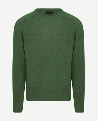Trui lamswol mid groen