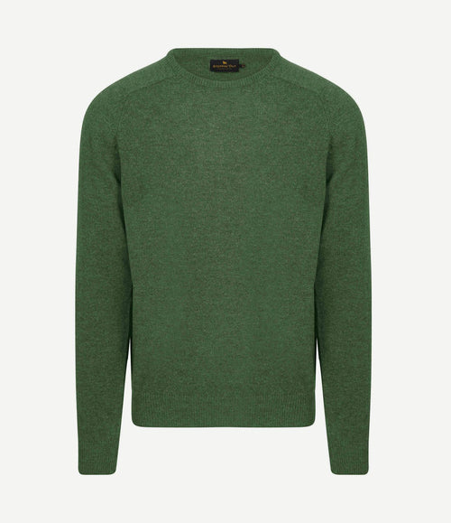 Trui lamswol mid groen