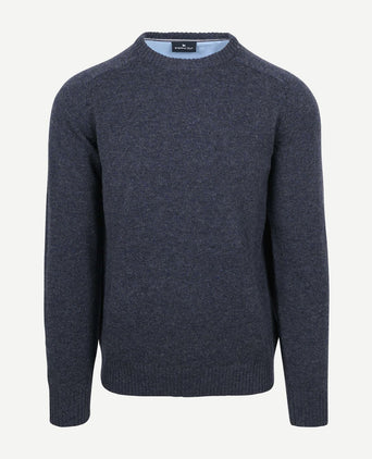 Steppin' Out trui lamswol donkerblauw | Regular-fit