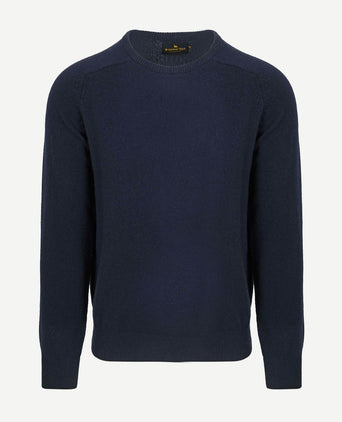 Steppin' Out trui lamswol donkerblauw | Regular-fit