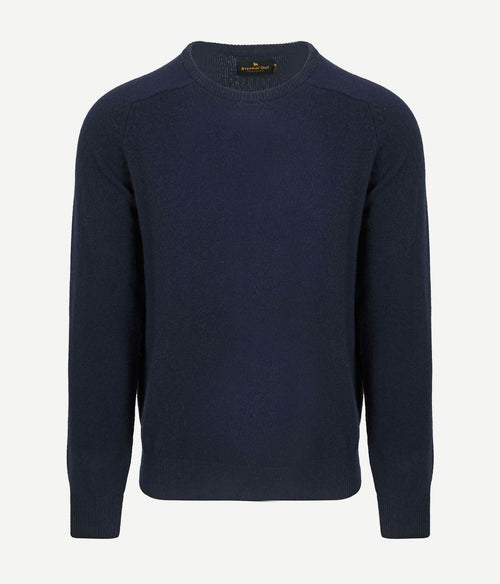 Steppin' Out trui lamswol donkerblauw | Regular-fit