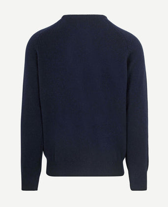 Steppin' Out trui lamswol donkerblauw | Regular-fit