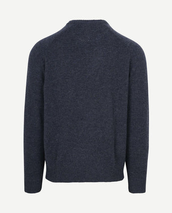 Trui lamswol donkerblauw