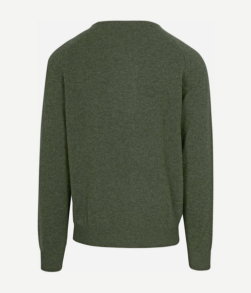 Steppin' Out trui lamswol olijfgroen | Regular-fit