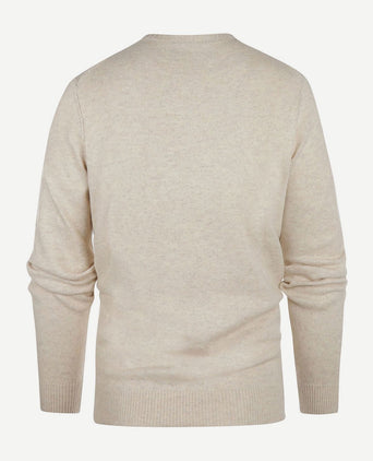 Steppin' Out trui melange ecru | Regular-fit