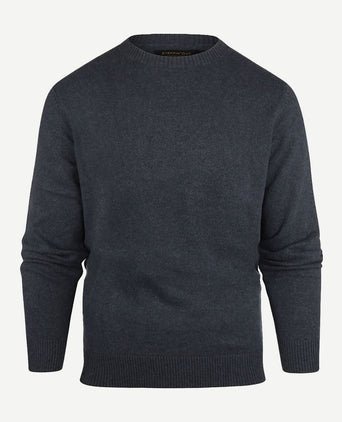Trui melange donkerblauw