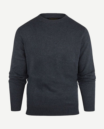 Trui melange donkerblauw