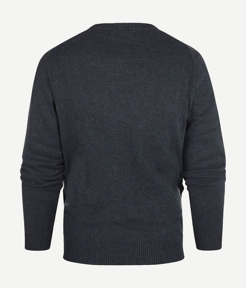 Steppin' Out trui melange donkerblauw | Regular-fit