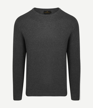 Steppin' Out trui merinowol antraciet | Regular-fit Steppin' Out trui merinowol antraciet | Regular-fit