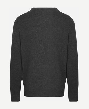 Steppin' Out trui merinowol antraciet | Regular-fit