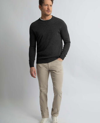 Steppin' Out trui merinowol antraciet | Regular-fit