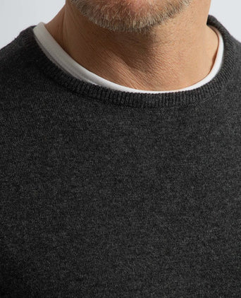 Steppin' Out trui merinowol antraciet | Regular-fit