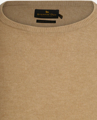 Steppin' Out trui merinowol beige | Regular-fit