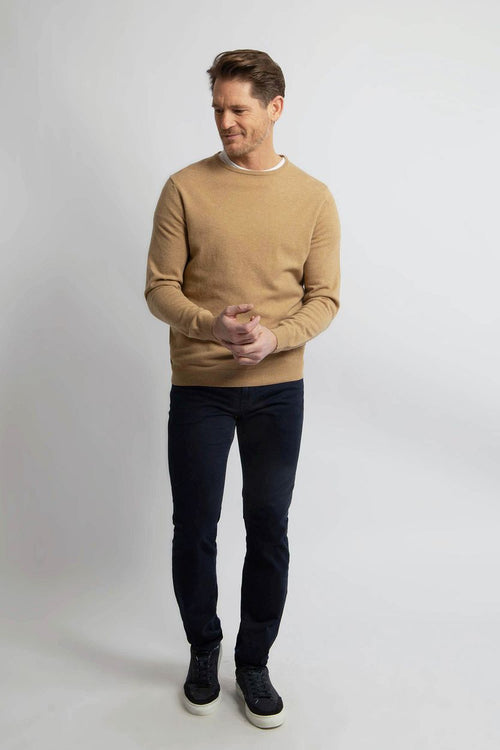 Steppin' Out trui merinowol beige | Regular-fit