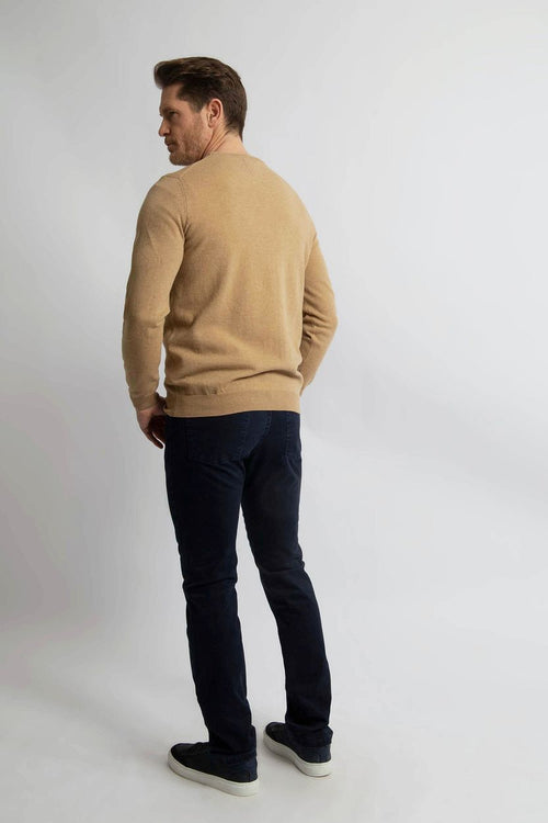 Steppin' Out trui merinowol beige | Regular-fit