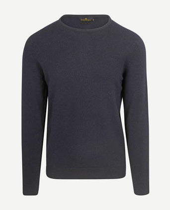 Trui merinowol donkerblauw