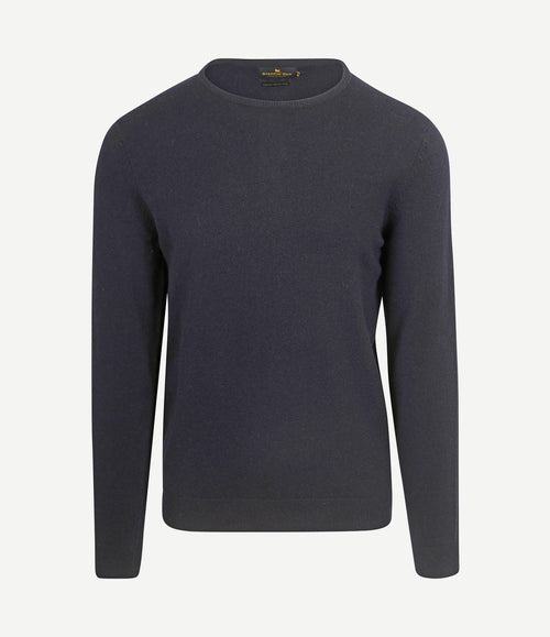 Trui merinowol donkerblauw