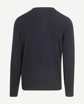 Trui merinowol donkerblauw