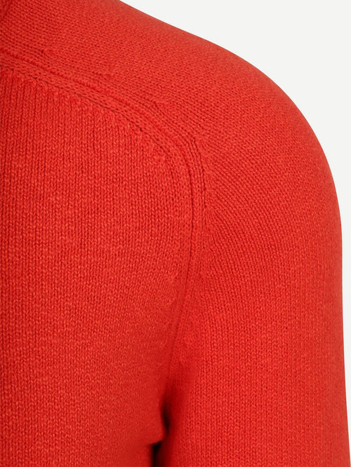Fine knit trui rood