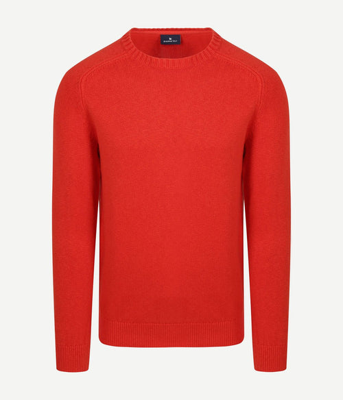 Fine knit trui rood