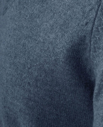 Steppin' Out trui v-hals lamswol mid blauw | Regular-fit