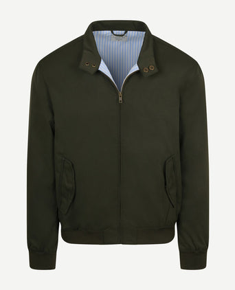 Turbo twill jacket donkergroen