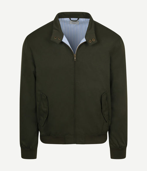 Turbo twill jacket donkergroen