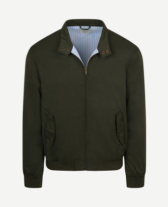 Turbo twill jacket donkergroen