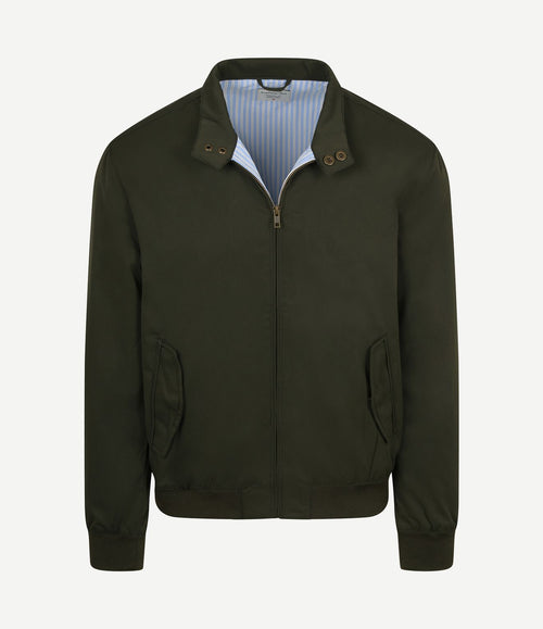 Turbo twill jacket donkergroen