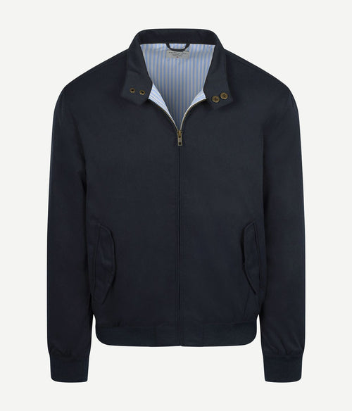 Turbo twill jacket donkerblauw