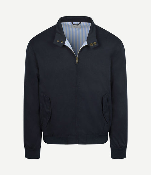 Turbo twill jacket donkerblauw