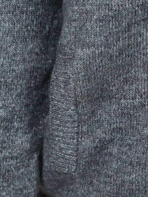 Vest melange blauw grijs