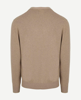 Vest cotton cashmere camel