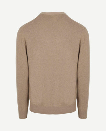 Vest cotton cashmere camel
