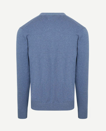 Vest cotton cashmere blauw