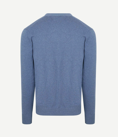 Vest cotton cashmere blauw