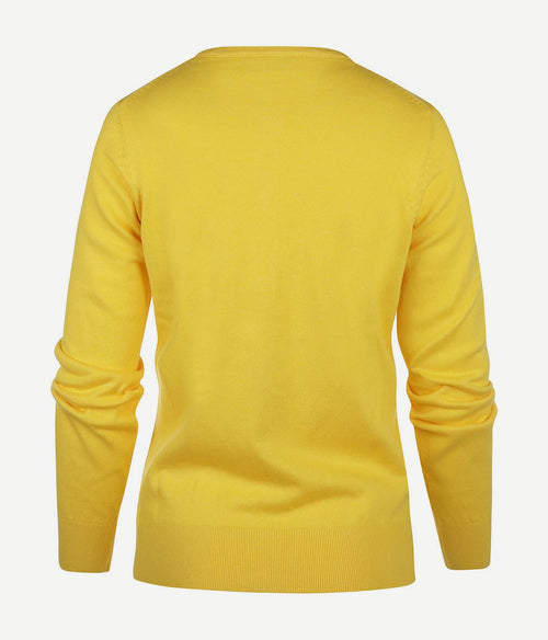 Steppin' Out vest cashmere dames geel | Regular-fit