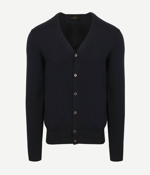 Steppin' Out vest cashmere donkerblauw | Regular-fit