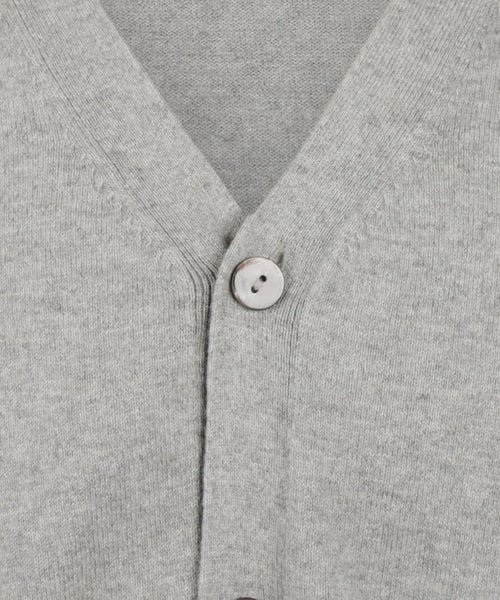 Steppin' Out vest cotton cashmere melange grijs | Regular-fit