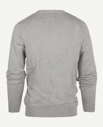 Steppin' Out vest cotton cashmere melange grijs | Regular-fit