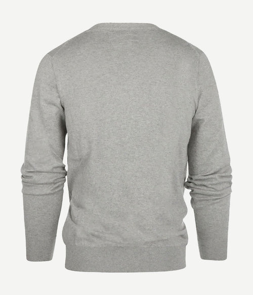 Steppin' Out vest cotton cashmere melange grijs | Regular-fit