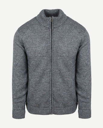 Vest melange blauw grijs