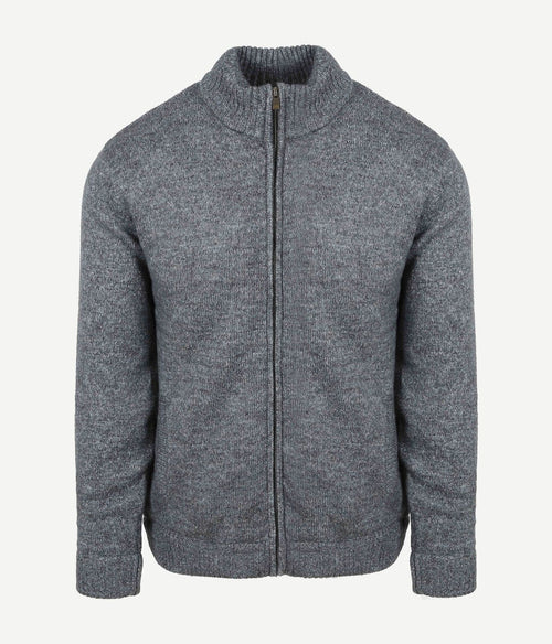 Vest melange blauw grijs