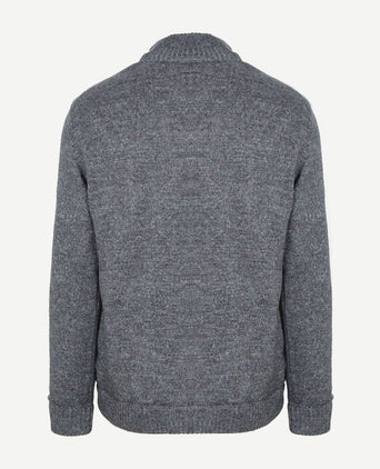 Vest melange blauw grijs