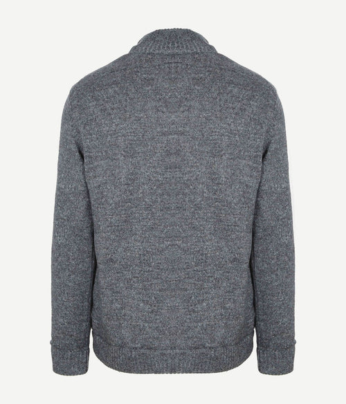 Steppin' Out vest melange blauw grijs | Regular-fit