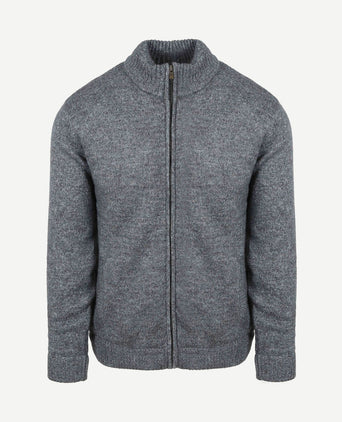 Vest melange blauw grijs