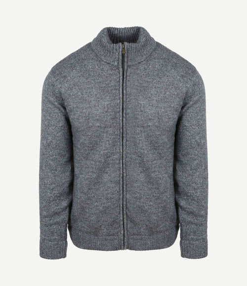 Vest melange blauw grijs